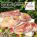 Beef BLADE Australia frozen daging sapi sampil rendang/dendeng whole cuts brand WMPG 4-5 kg/pc (price/kg)